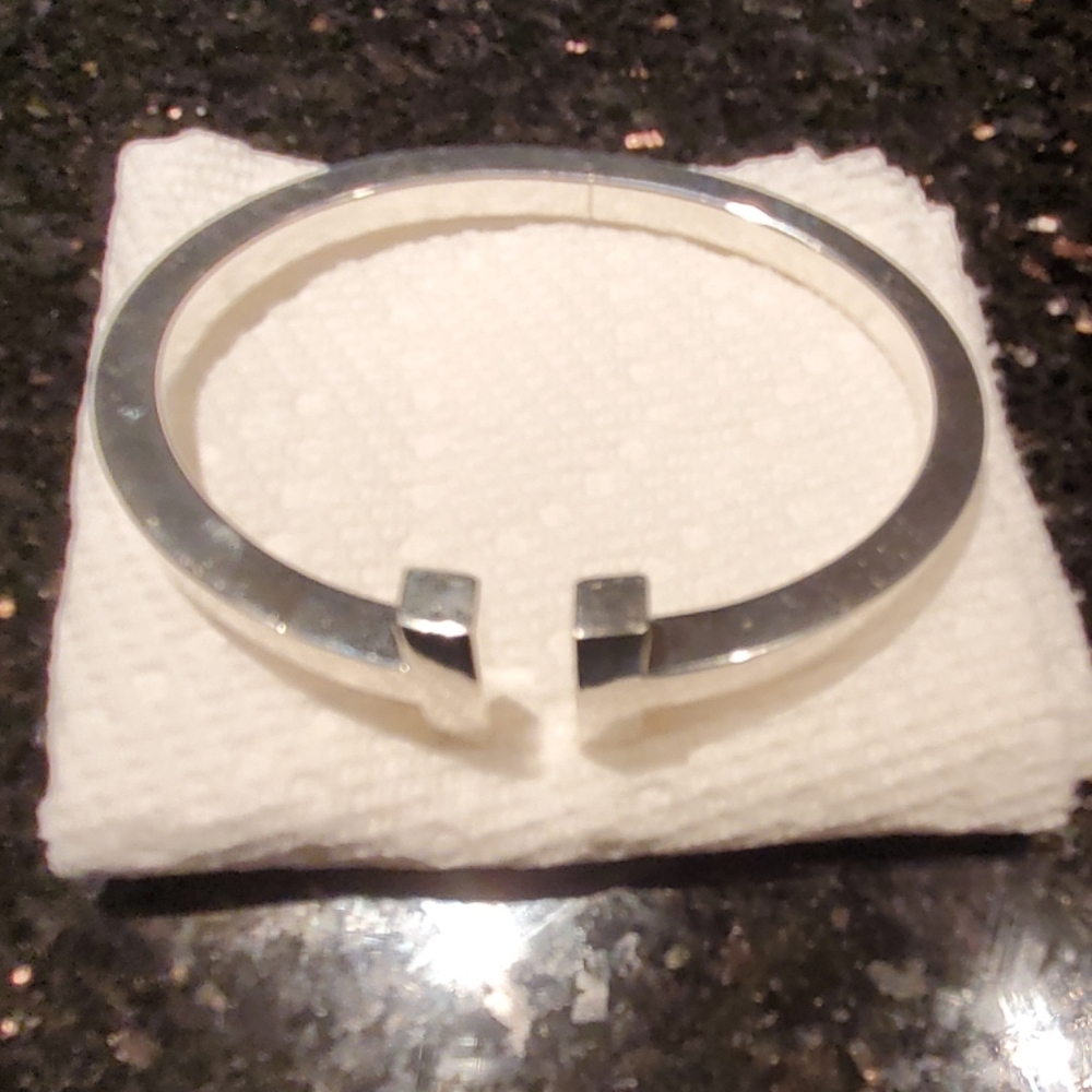 Tiffany T Sterling Silver Square bracelet